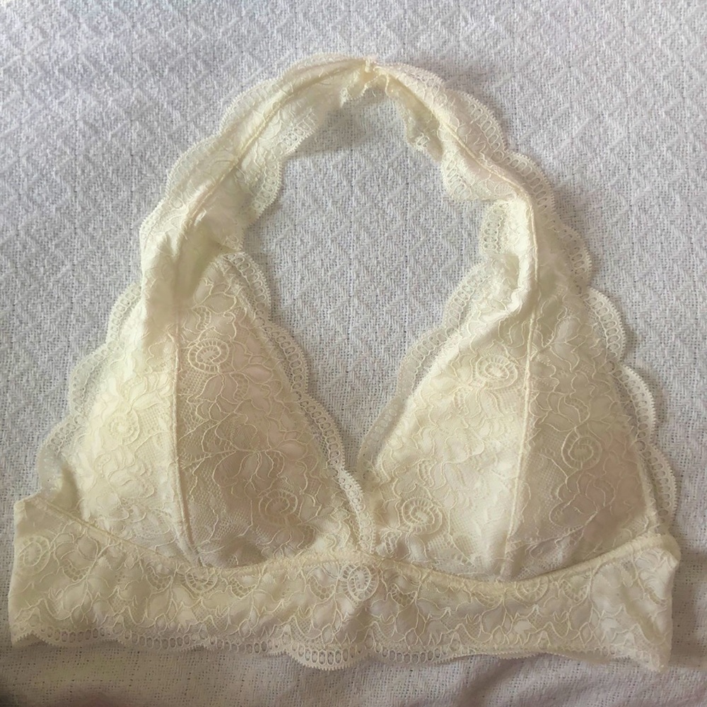Aeropostale Cream Lace Bralette